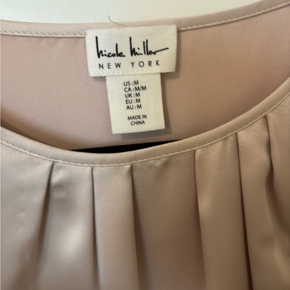 Lush Satin champagne Women's Top - Picture 4 of 7